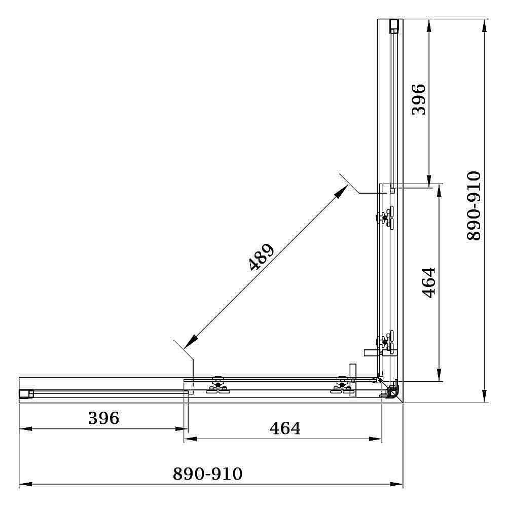 Душевой уголок Veconi Rovigo RV-09 90x90 прозрачный купить в интернет-магазине Sanbest
