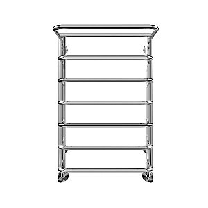 Полотенцесушитель водяной Terminus Полка П7 450x696 купить в интернет-магазине сантехники Sanbest