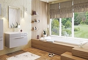 Ванна Эстет STELLA silk 180x80 белая матовая купить в интернет-магазине Sanbest