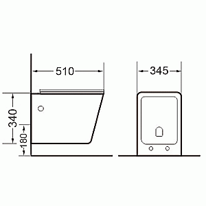 Унитаз подвесной Timo Soli TK-303 безободковый, с крышкой микролифт купить в интернет-магазине Sanbest