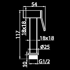 Гигиенический душ Elghansa BM-02-Chrome хром купить в интернет-магазине сантехники Sanbest