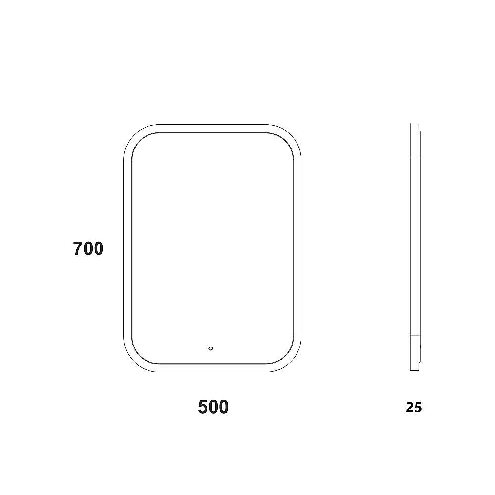 Зеркало Континент Glamour ЗЛП243 50x70 в ванную от интернет-магазине сантехники Sanbest