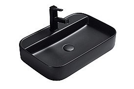 Раковина накладная Gid Geometrico 60 Bm9660 53376 черная матовая купить в интернет-магазине Sanbest
