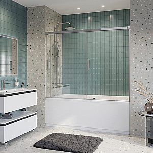 Шторка для ванны Cezares TANDEM-SOFT-VF-2 180 купить в интернет-магазине Sanbest