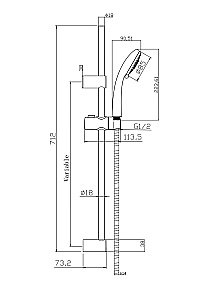 Набор смесителей FLAVIS с душевым гарнитуром VIBE 64508 купить в интернет-магазине сантехники Sanbest