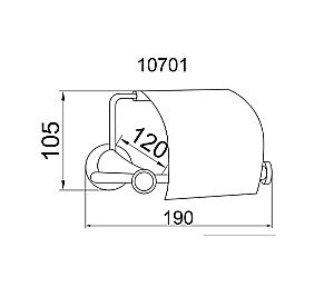 Держатель туалетной бумаги Boheme Puro 10701 купить в интернет-магазине сантехники Sanbest