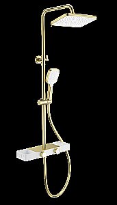 Душевая система WONZON & WOGHAND Shelf, Брашированное золото (WW-B3552-BG) купить в интернет-магазине сантехники Sanbest