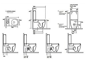 Унитаз напольный Kerasan Flo 3117 белый, с бачком купить в интернет-магазине Sanbest