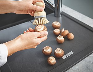 Кухонная мойка Grohe K400 31639AP0 черный гранит купить в интернет-магазине сантехники Sanbest