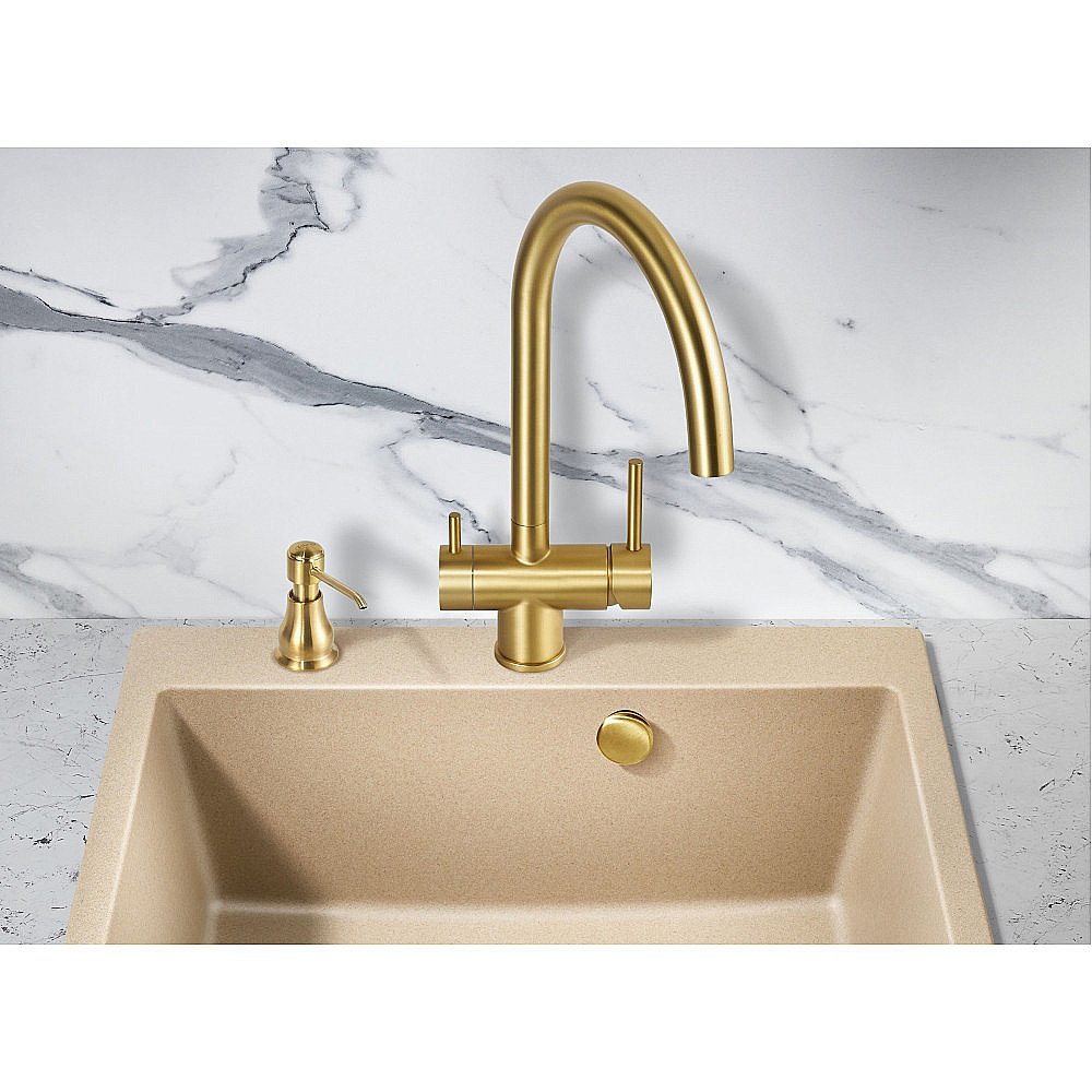 Смеситель для кухни Milacio Ultra MCU.554.GD золото купить в интернет-магазине сантехники Sanbest