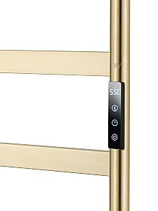 Полотенцесушитель электрический напольный WONZON & WOGHAND BREMEN, Брашированное золото (WW-A207-BG) купить в интернет-магазине сантехники Sanbest