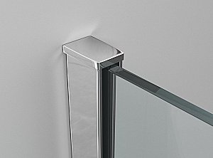 Душевой уголок Ambassador Diamond 12011110 100x100 стекло прозрачное/профиль хром купить в интернет-магазине Sanbest