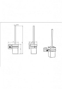 Ершик для унитаза CeramaLux Venezia 88613-1 хром купить в интернет-магазине сантехники Sanbest