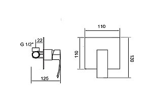 Смеситель на унитаз Creavit 602350/602351/602352 хром купить в интернет-магазине сантехники Sanbest