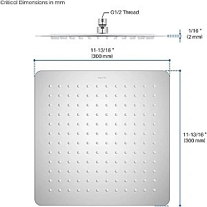 Верхний душ Aquatek AQ2074CR хром купить в интернет-магазине сантехники Sanbest