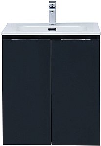 Тумба с раковиной Aquanet Алвита New 277523 60 антрацит для ванной в интернет-магазине Sanbest