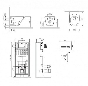Унитаз подвесной AM.PM Inspire IS450A38.501700 белый, безободковый, с инсталляцией купить в интернет-магазине Sanbest
