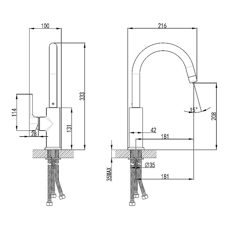 Смеситель для кухни Lemark Comfort LM3073PGR серый купить в интернет-магазине сантехники Sanbest