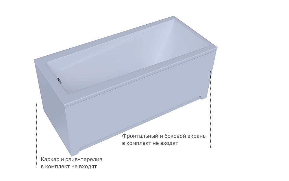 Ванна Aquatek Либра 150х70 LIB150-0000053 белая купить в интернет-магазине Sanbest