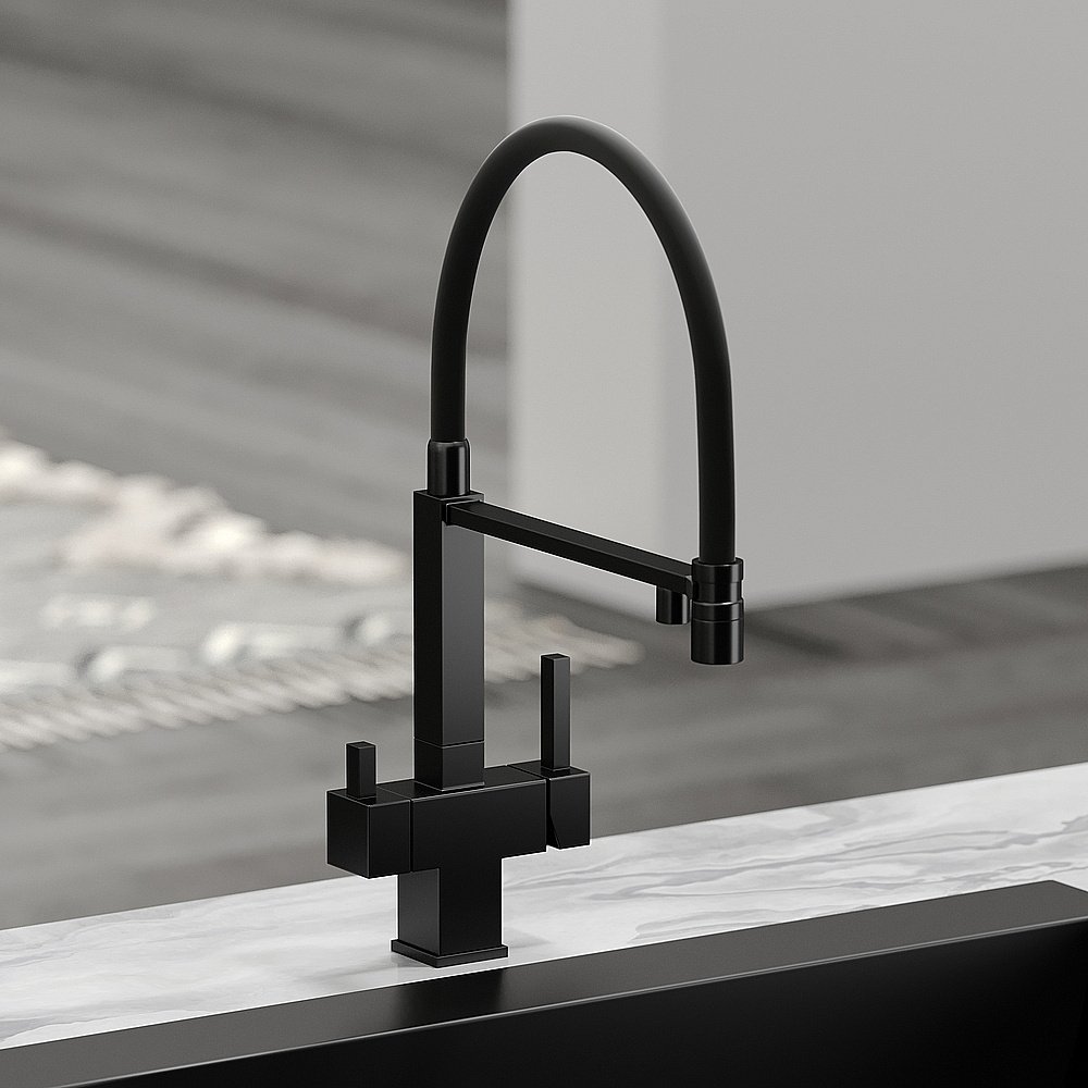 Смеситель для кухни Sancos Moro SC4006MB черный матовый купить в интернет-магазине сантехники Sanbest