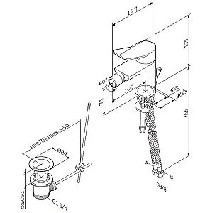 Смеситель для биде AM.PM X-Joy F85A83100 купить в интернет-магазине сантехники Sanbest