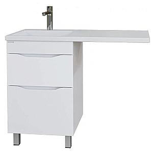 Тумба с раковиной Grossman Вилар 110 белая для ванной в интернет-магазине Sanbest