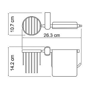 Держатель для освежителя и туалетной бумаги WasserKRAFT Berkel К-6859 купить в интернет-магазине сантехники Sanbest