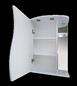 Зеркальный шкаф Misty Лиана 60 белый купить в интернет-магазине сантехники Sanbest