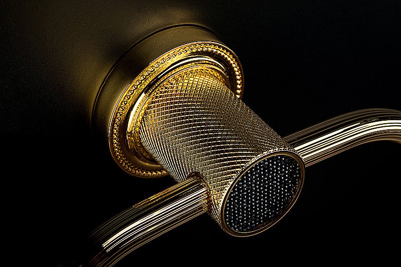 Полотенцедержатель Boheme Royal Cristal 10925-G-B золото/Preciosa купить в интернет-магазине сантехники Sanbest