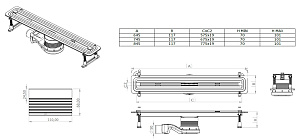 Душевой лоток Allen Brau Liberty 9.50000.SS 60 купить в интернет-магазине Sanbest