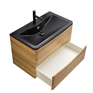 Тумба с раковиной BelBagno ACQUA 80 подвесная Rovere Rustico для ванной в интернет-магазине Sanbest