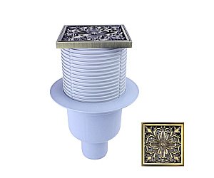 Душевой трап с решеткой Bronze De Luxe 21975-57 бронза купить в интернет-магазине Sanbest