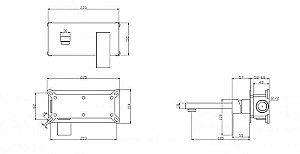 Смеситель для раковины BelBagno ROMANO ROM-BLM-CRM купить в интернет-магазине сантехники Sanbest