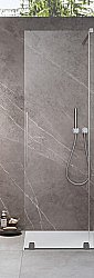 Душевая дверь Radaway Furo Brushed Nickel Walk-in 688 10106688-91-01R стекло прозрачное/профиль брашированный никель правая купить в интернет-магазине сантехники Sanbest