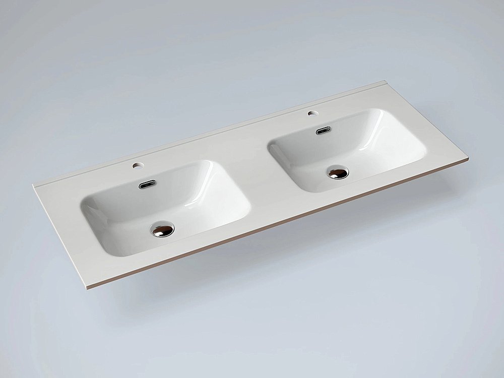 Раковина Gid Integrado 121,5 90120S 71161 белая купить в интернет-магазине Sanbest