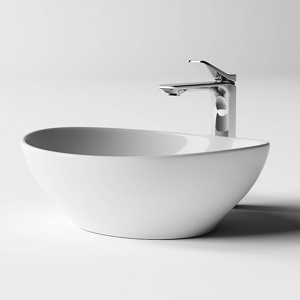 Раковина накладная Ceramica Nova Element CN6016 белая купить в интернет-магазине Sanbest