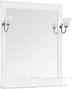 Зеркало Aquanet Валенса 85 белый в ванную от интернет-магазине сантехники Sanbest