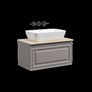 Тумба с раковиной Sancos Very 80 со столешницей, Doha Soft для ванной в интернет-магазине Sanbest