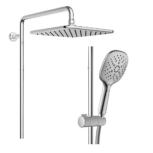 Душевая система Jacob Delafon Atom E36125-CP хром купить в интернет-магазине сантехники Sanbest