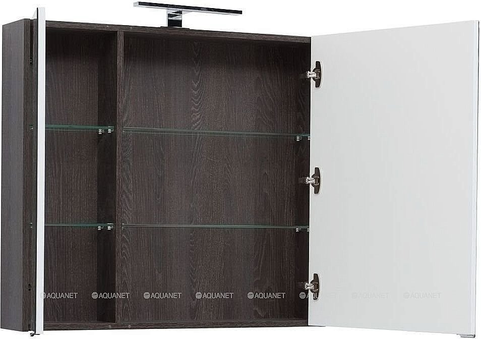 Зеркальный шкаф Aquanet Остин 85 тдуб кантербери купить в интернет-магазине сантехники Sanbest