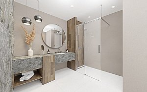 Душевое ограждение Radaway Espera Pro Walk-in 120 L стекло прозрачное/профиль хром купить в интернет-магазине Sanbest