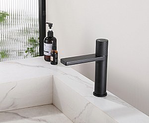 Смеситель для раковины Abber Rund AF8710B черный матовый купить в интернет-магазине сантехники Sanbest