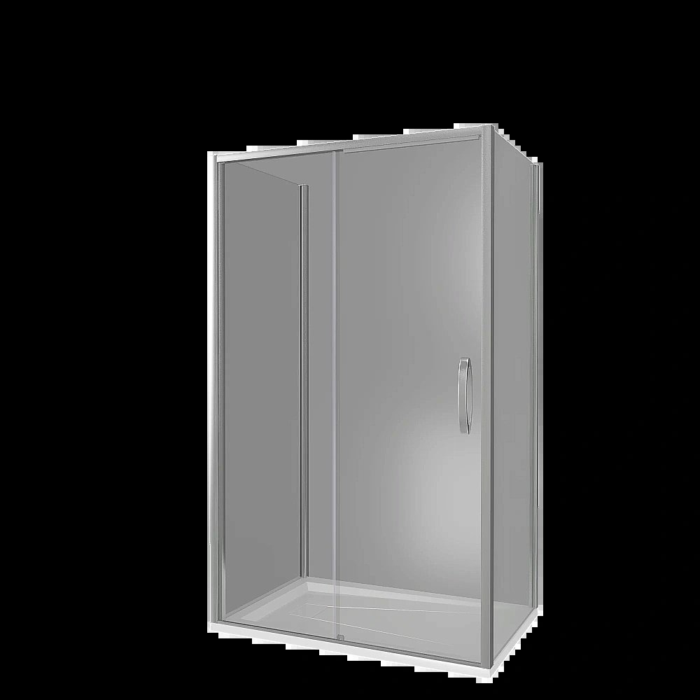 Душевой уголок Good Door Antares WTW+SP+SP 140х100 стекло прозрачное/профиль хром купить в интернет-магазине Sanbest