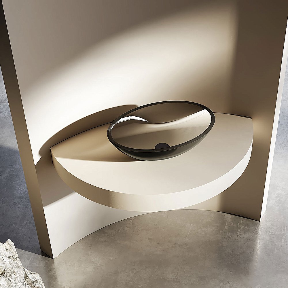 Раковина накладная Vincea 50 VBS-6T11B черная купить в интернет-магазине Sanbest