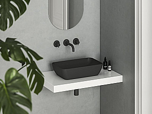 Раковина Ravak UNI SLIM XJX0D150000 черный матовый купить в интернет-магазине Sanbest