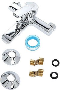 Смеситель для ванны с душем Orange Prim M42-611cr хром купить в интернет-магазине сантехники Sanbest