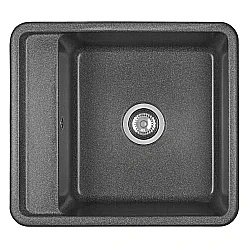 Мойка кухонная Акватон Беллис 57 графит купить в интернет-магазине сантехники Sanbest
