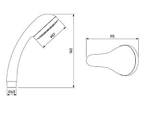 Смеситель для ванны Milardo Sterm STESB00M02 хром купить в интернет-магазине сантехники Sanbest