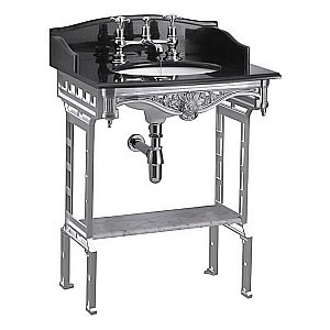 Консоль с раковиной и столешницей Burlington Georgian G7 2TH-T38 ALU для ванной в интернет-магазине сантехники Sanbest