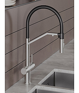 Смеситель для кухни Agger Elegant A3241422 сатин матовый купить в интернет-магазине сантехники Sanbest